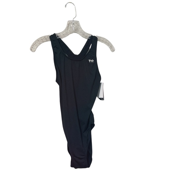 TYR SPORT Durafast Elite Solid Maxfit-A Swimsuit Women's Size 36 Black NWT - Picture 2 of 6